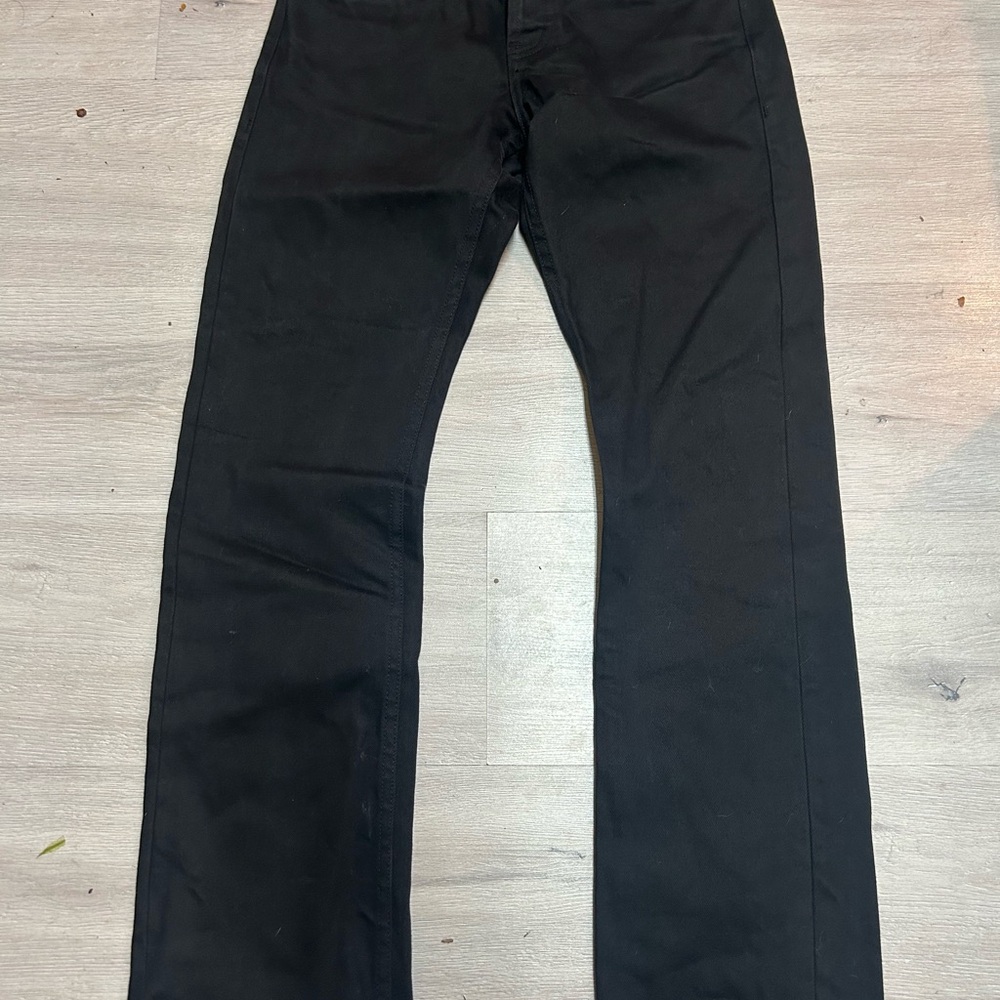 Unbranded Denim Black Straight-Leg Pants